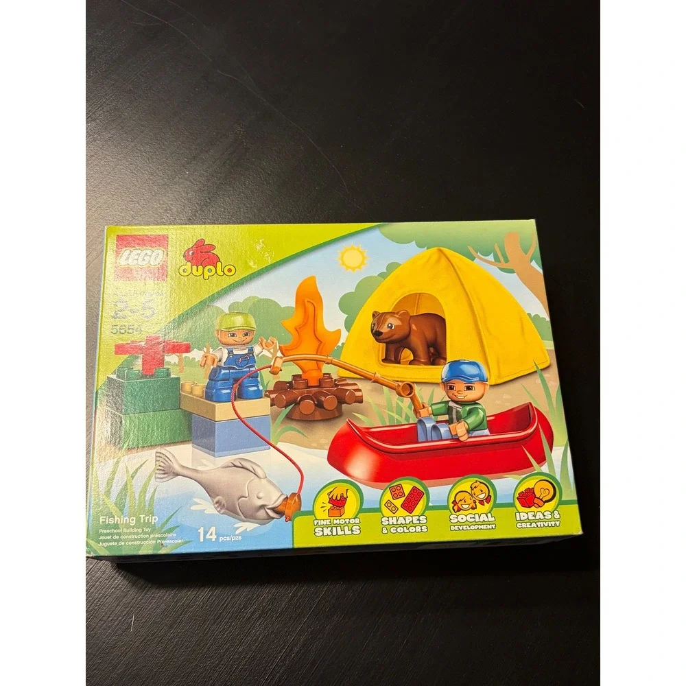 LEGO Duplo Fishing Trip 5654 Camping Canoe Bear Figures Preschool Toy New Sealed